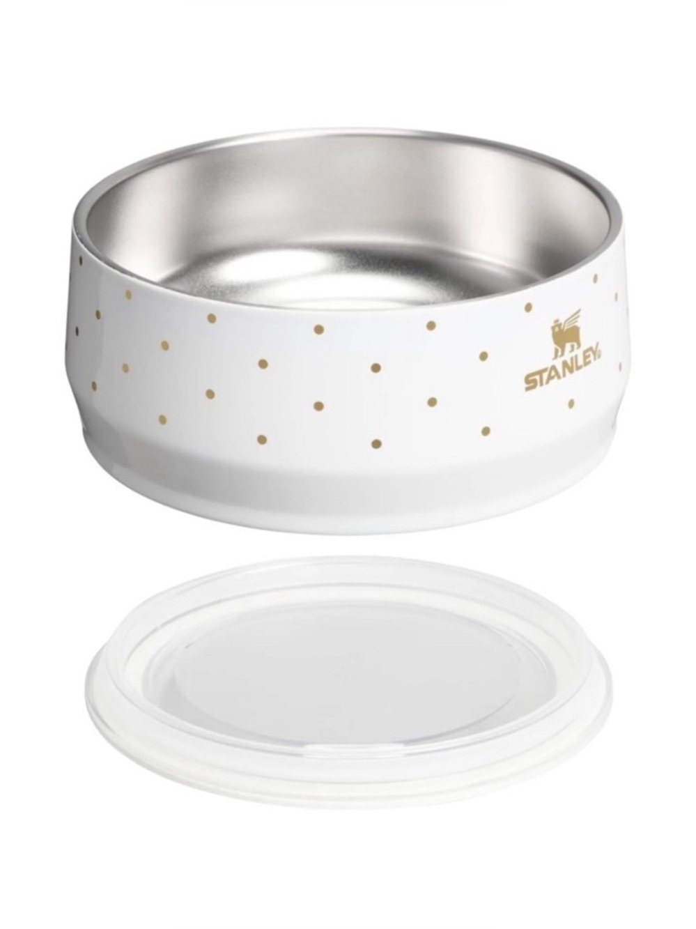 Stanley 24 oz Stainless Steel Pet Bowl Frost Polka Dot
